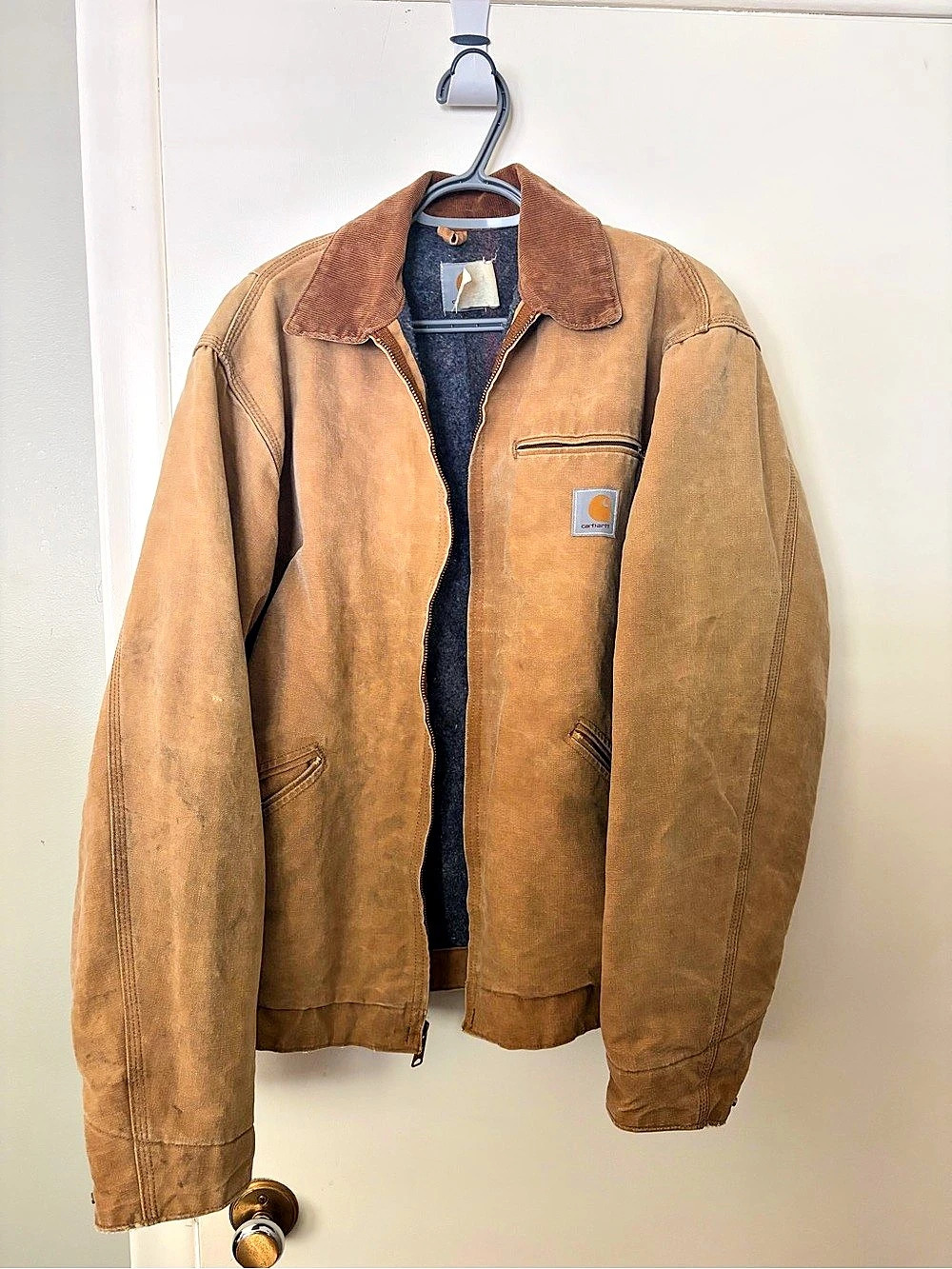 Carhartt Traditional Coat / Detroit Jacket style Brown Work Jacket